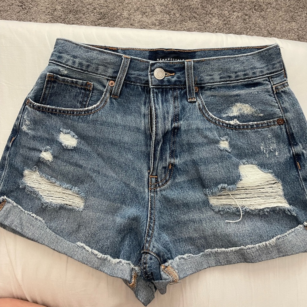 Aeropostale denim mom short